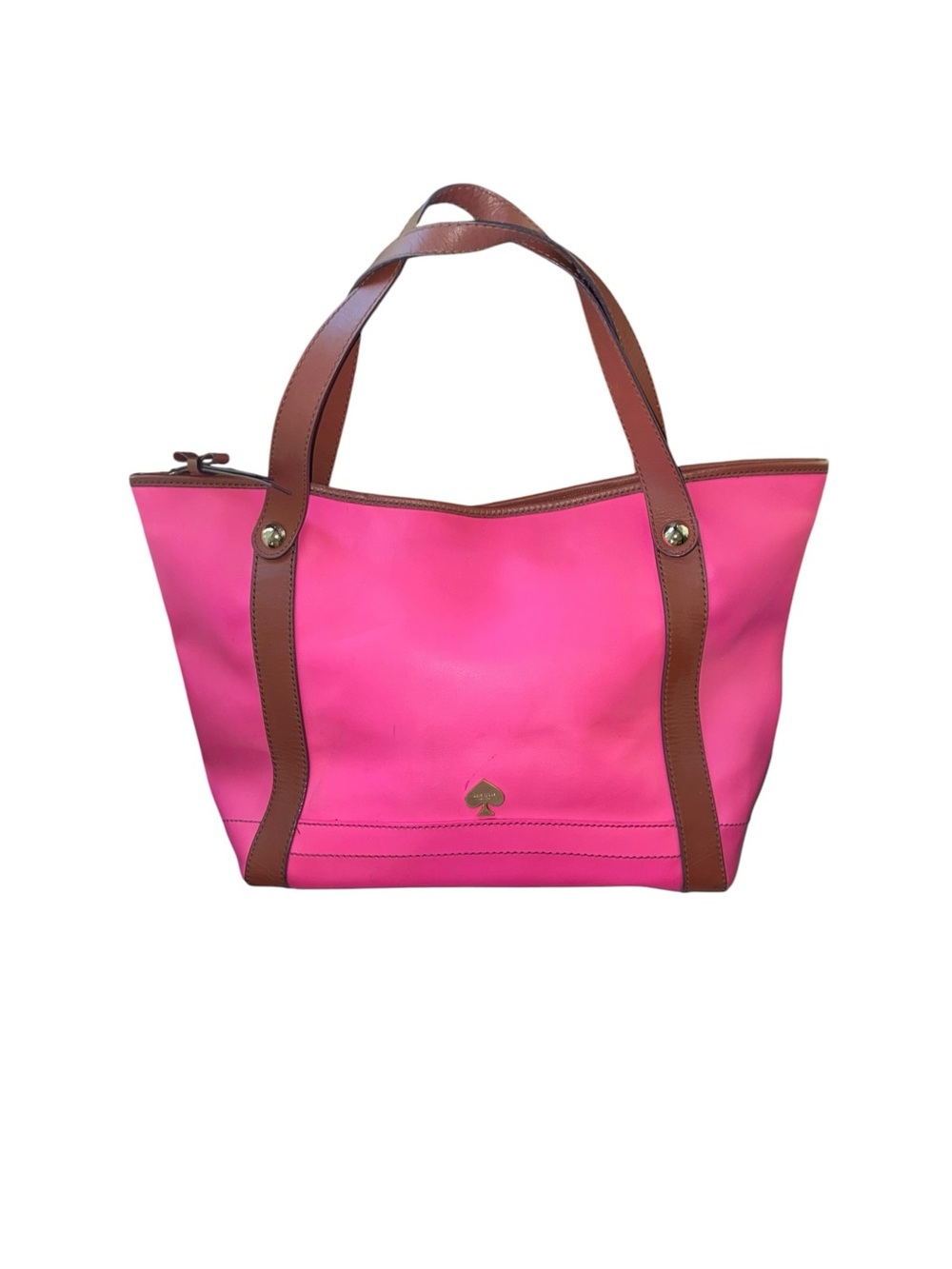 Kate Spade Hot Pink Nylon & Leather Tote Bag | Vibrant Summer Purse